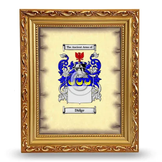 Didge Coat of Arms Framed - Gold
