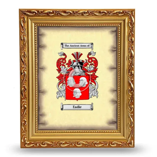 Eadie Coat of Arms Framed - Gold