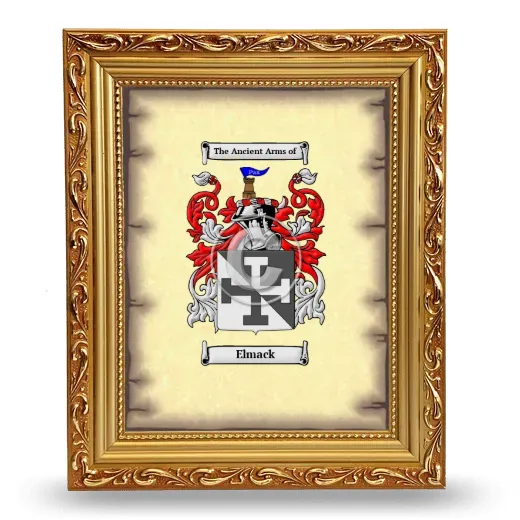 Elmack Coat of Arms Framed - Gold