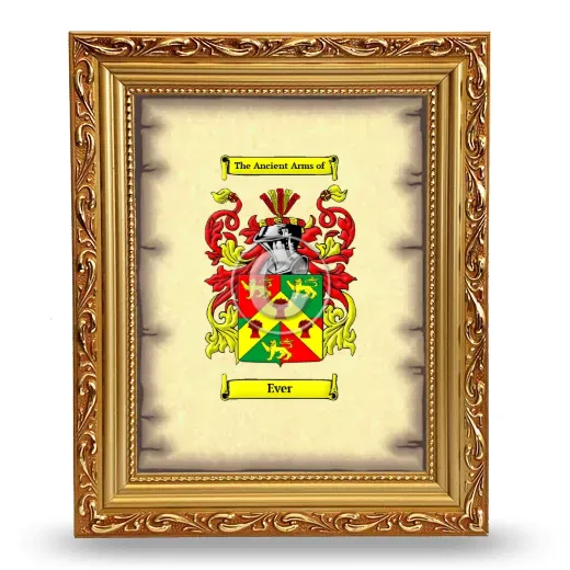 Ever Coat of Arms Framed - Gold