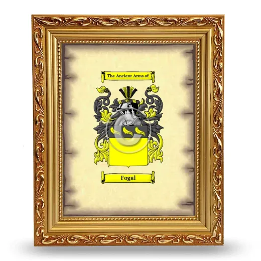 Fogal Coat of Arms Framed - Gold