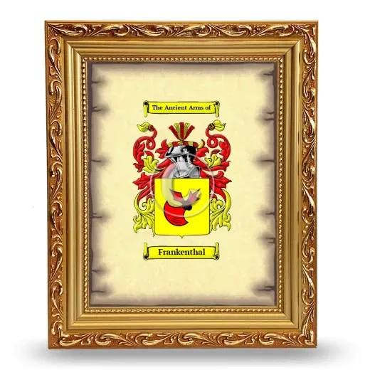 Frankenthal Coat of Arms Framed - Gold
