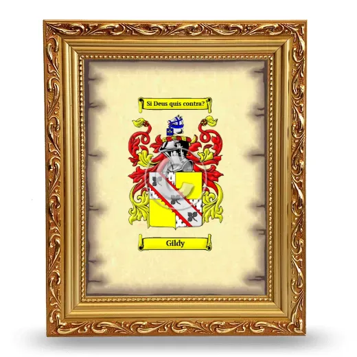 Gildy Coat of Arms Framed - Gold