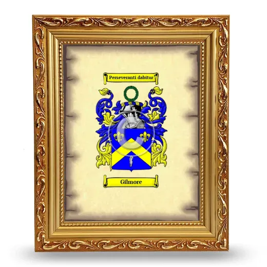 Gilmore Coat of Arms Framed - Gold