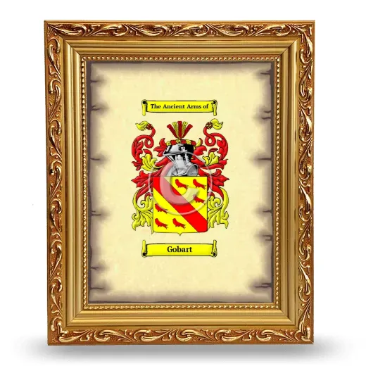 Gobart Coat of Arms Framed - Gold