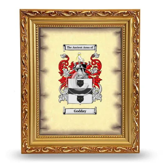 Godday Coat of Arms Framed - Gold