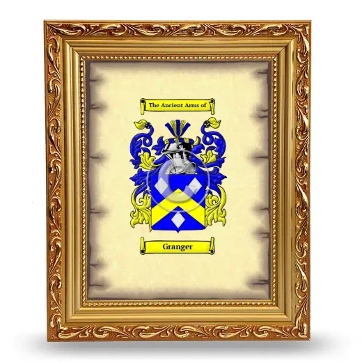 Granger Coat of Arms Framed - Gold
