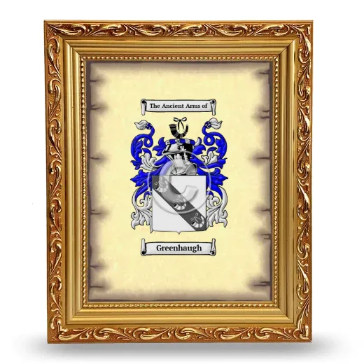 Greenhaugh Coat of Arms Framed - Gold