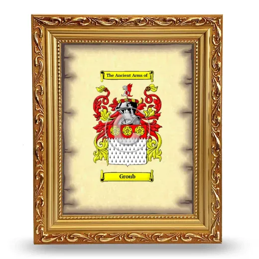Groub Coat of Arms Framed - Gold