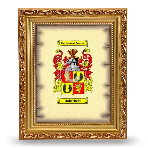 Haberfield Coat of Arms Framed - Gold