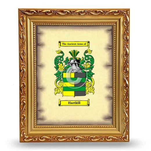 Hartkill Coat of Arms Framed - Gold