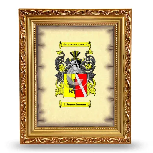 Himmelmann Coat of Arms Framed - Gold