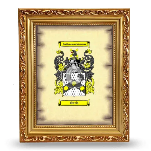 Ilitch Coat of Arms Framed - Gold