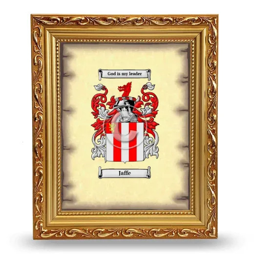 Jaffe Coat of Arms Framed - Gold