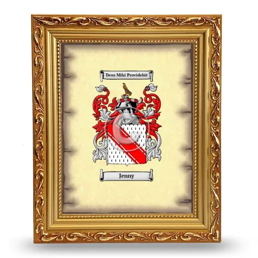 Jenny Coat of Arms Framed - Gold