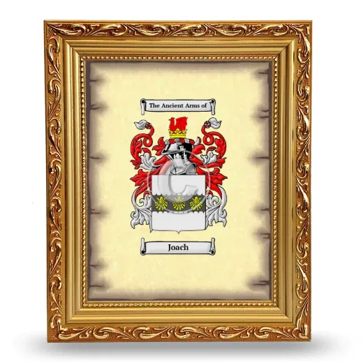 Joach Coat of Arms Framed - Gold