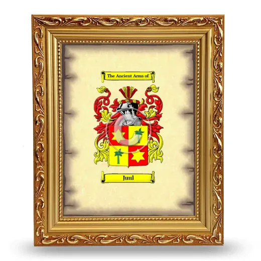 Juul Coat of Arms Framed - Gold