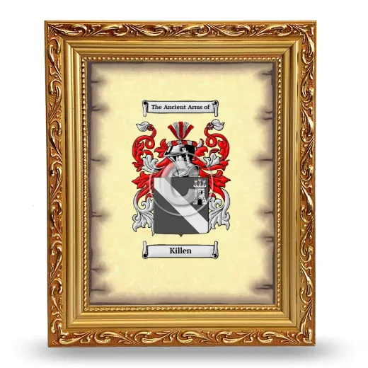 Killen Coat of Arms Framed - Gold