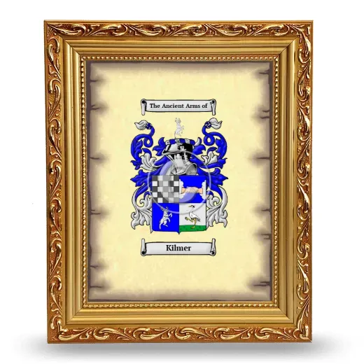 Kilmer Coat of Arms Framed - Gold