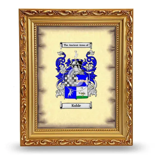 Kuhle Coat of Arms Framed - Gold