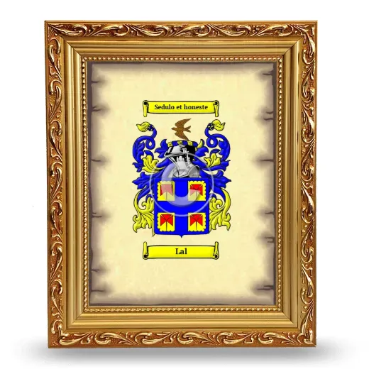 Lal Coat of Arms Framed - Gold