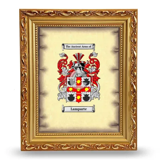 Lamparte Coat of Arms Framed - Gold
