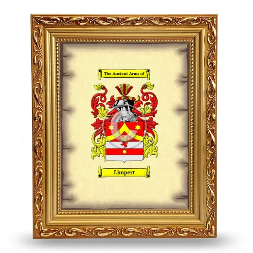 Limpert Coat of Arms Framed - Gold