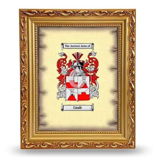 Lindt Coat of Arms Framed - Gold
