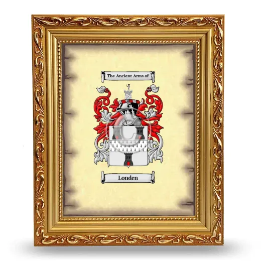 Londen Coat of Arms Framed - Gold