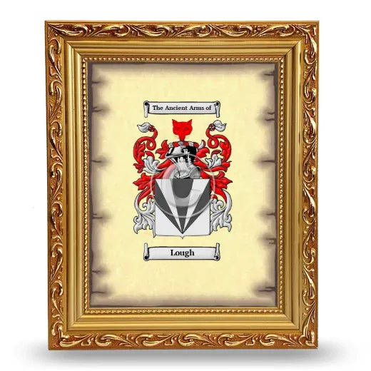 Lough Coat of Arms Framed - Gold