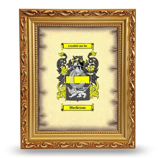 Mackeson Coat of Arms Framed - Gold