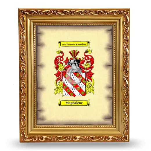 Magdalene Coat of Arms Framed - Gold