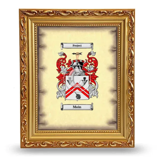 Main Coat of Arms Framed - Gold