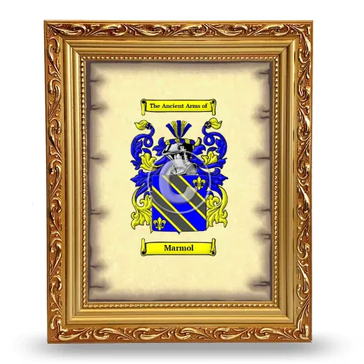 Marmol Coat of Arms Framed - Gold