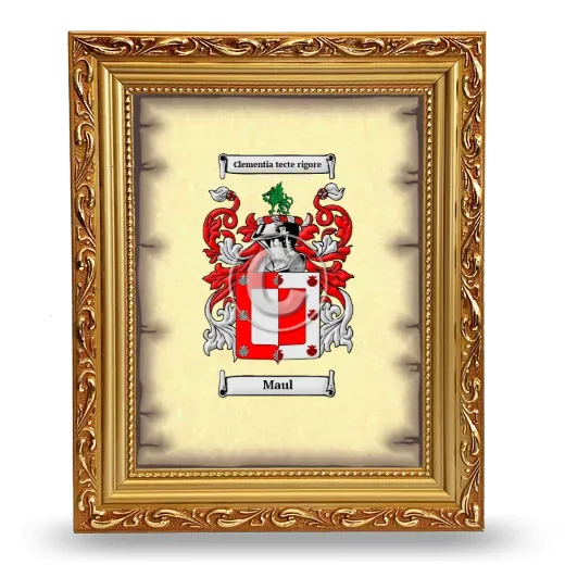 Maul Coat of Arms Framed - Gold