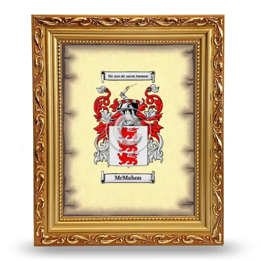 McMahon Coat of Arms Framed - Gold