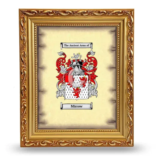 Mirrow Coat of Arms Framed - Gold