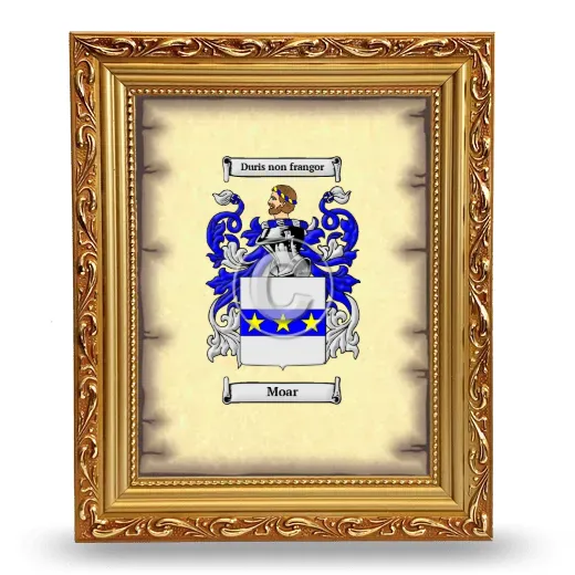 Moar Coat of Arms Framed - Gold