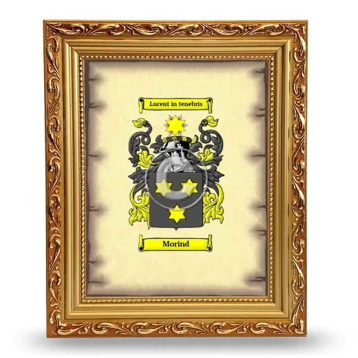 Morind Coat of Arms Framed - Gold