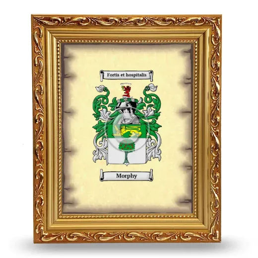 Morphy Coat of Arms Framed - Gold