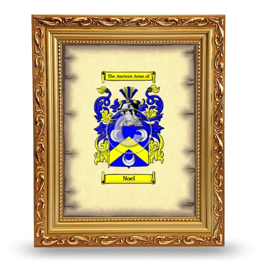 Noel Coat of Arms Framed - Gold