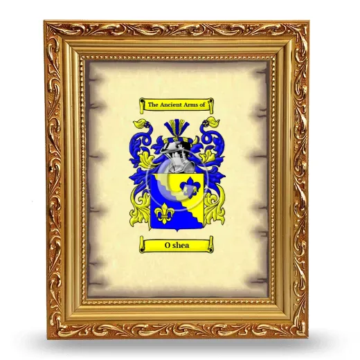 O shea Coat of Arms Framed - Gold