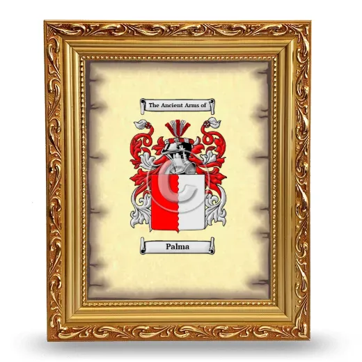 Palma Coat of Arms Framed - Gold