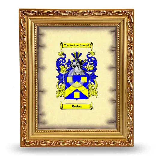 Redoe Coat of Arms Framed - Gold