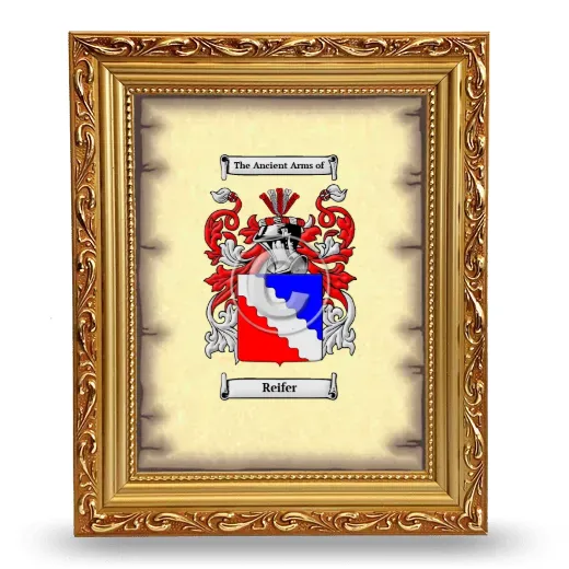 Reifer Coat of Arms Framed - Gold