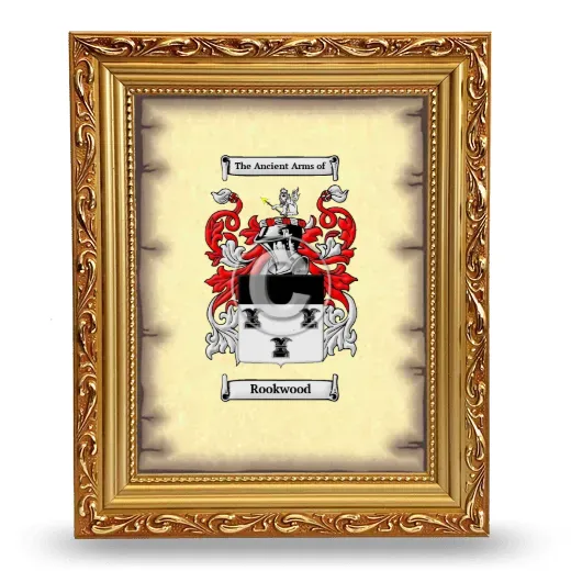 Rookwood Coat of Arms Framed - Gold