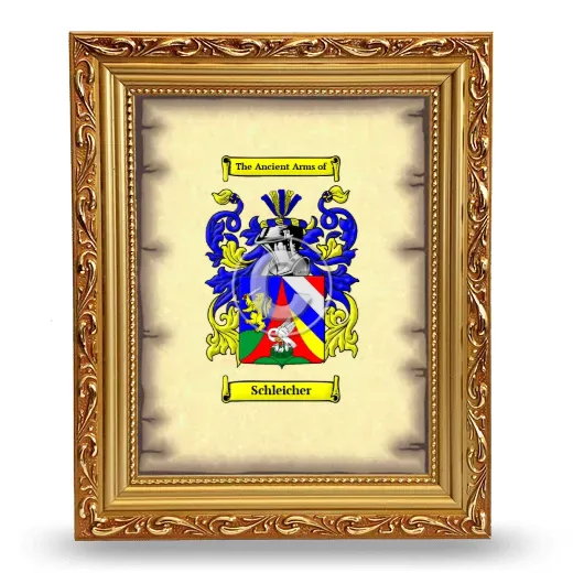 Schleicher Coat of Arms Framed - Gold