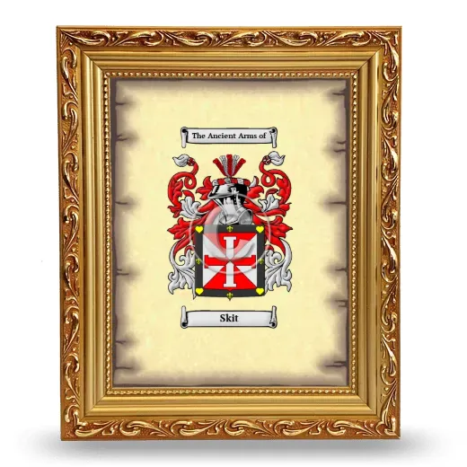Skit Coat of Arms Framed - Gold