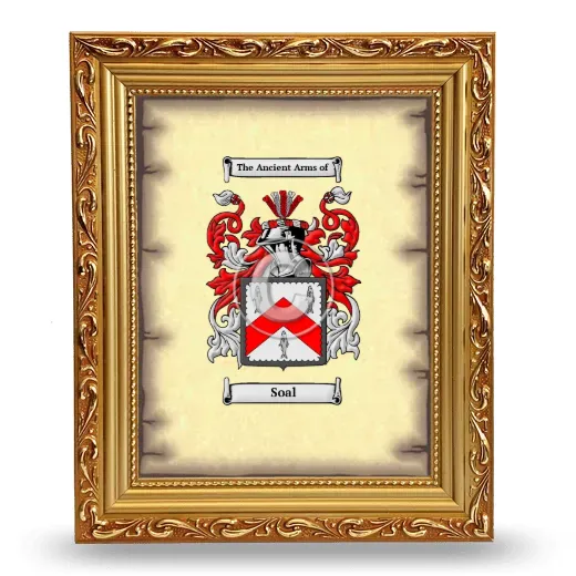 Soal Coat of Arms Framed - Gold