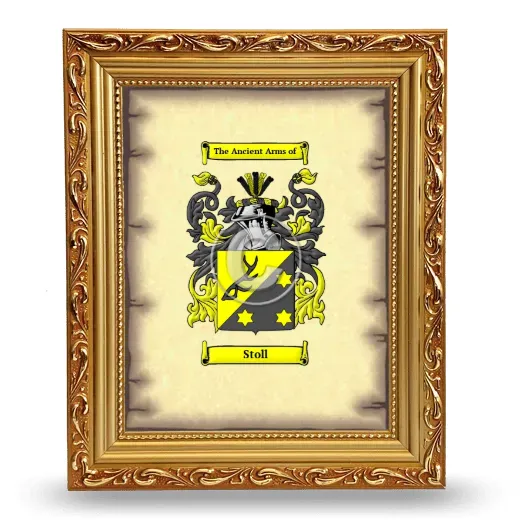 Stoll Coat of Arms Framed - Gold